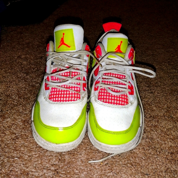 Air Jordan Retro 4 lemon pink - Picture 1 of 4